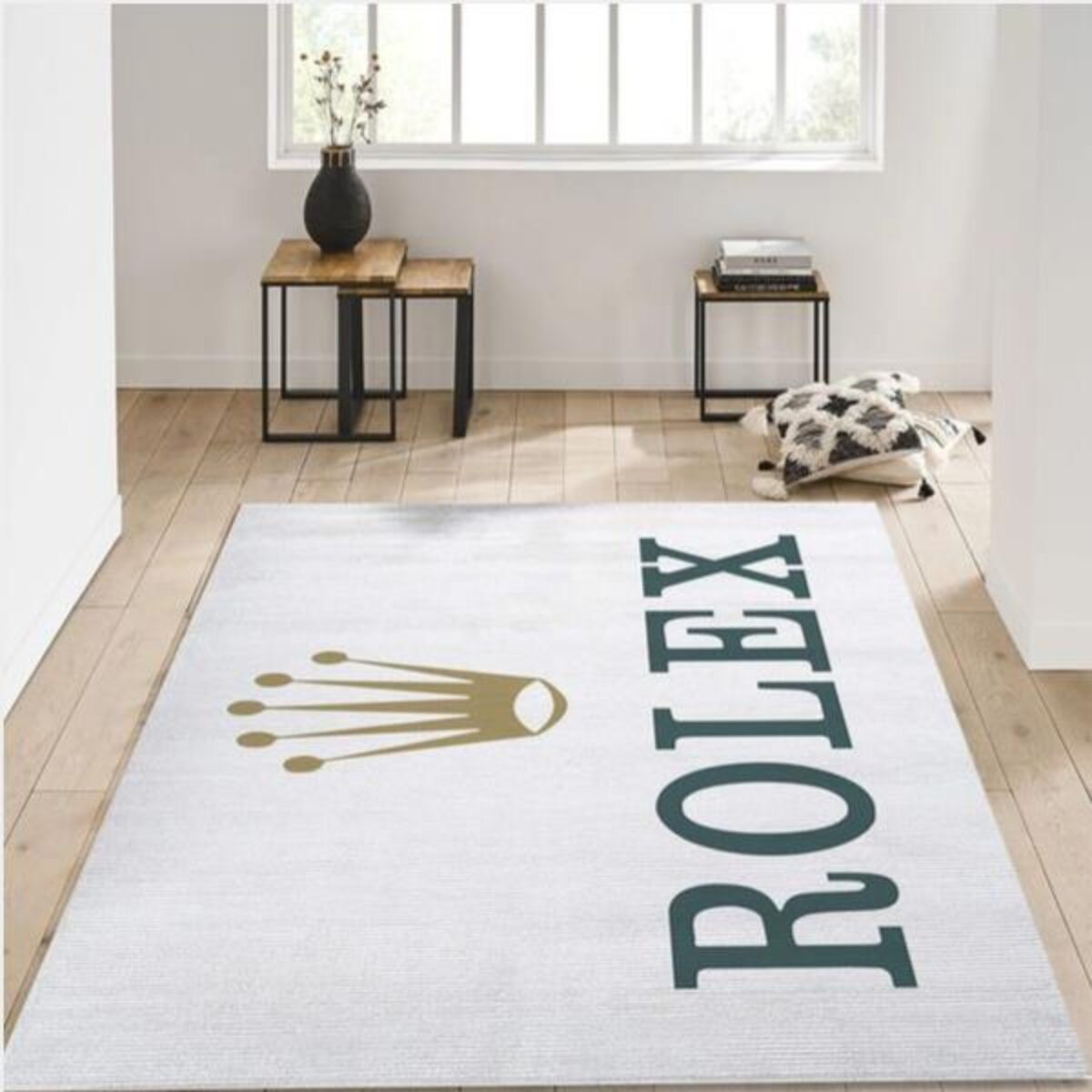 Rolex V5 Fashion Brand Bedroom Rug Us Gift Decor Peto Rugs