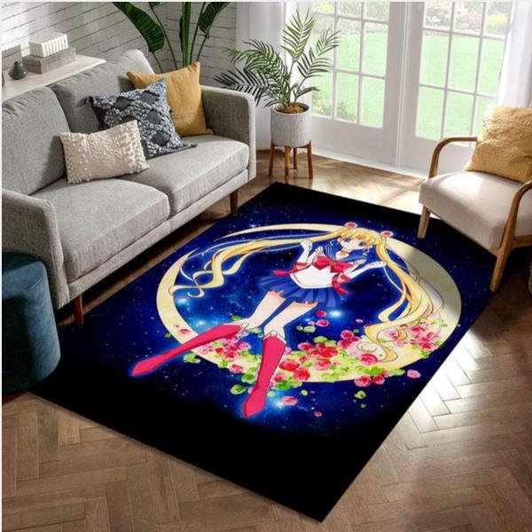 Sailor Moon Area Rug Geeky Carpet Home Decor Bedroom Living Room Decor
