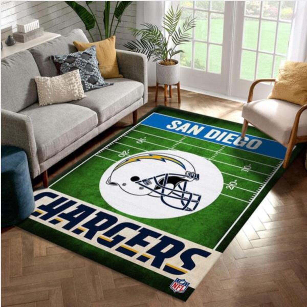 San Diego Chargers Retro NFL Football Team Area Rug For Gift Living Room  Rug US Gift Decor - Peto Rugs