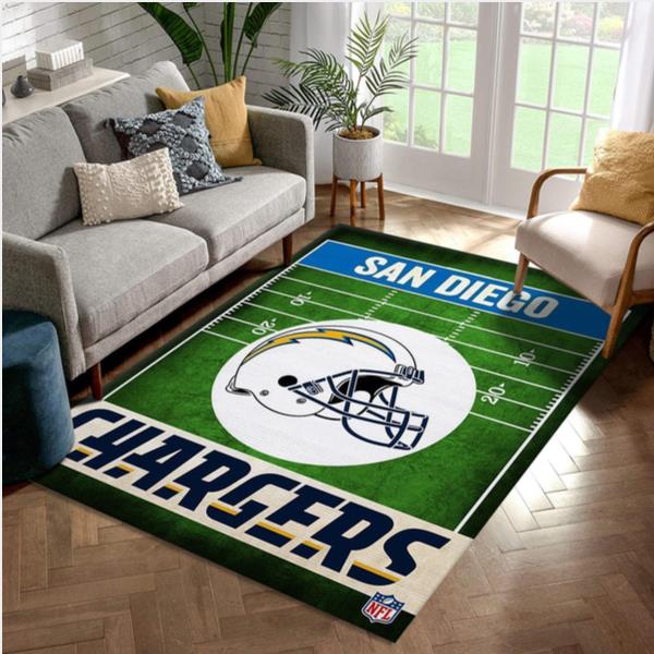 San Diego Chargers Retro NFL Football Team Area Rug For Gift Living Room Rug US Gift Decor