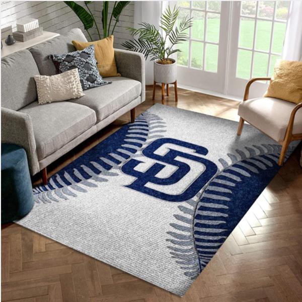 San Diego Padres Team MLB Logo Style Nice Gift Home Decor Rectangle Area Rug