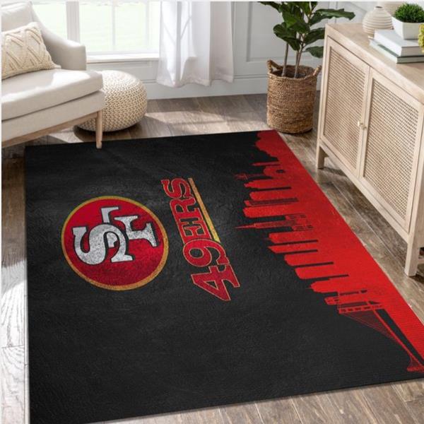 San Francisco 49Ers Nfl Area Rug Carpet Living Room And Bedroom Rug Home Us Decor