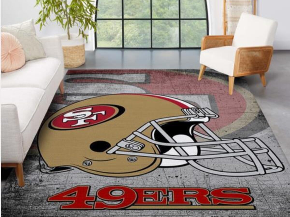 San Francisco 49ers Helmet Custom Rug 3ft 