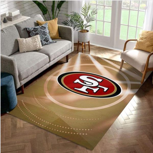 San Francisco 49ers NFL Area Rug Bedroom Rug US Gift Decor