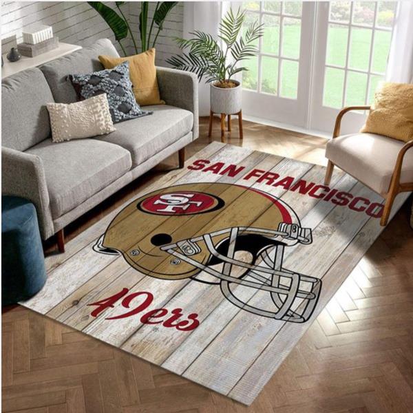 San Francisco 49ers Retro Nfl Rug Bedroom Rug Home Decor Floor Decor
