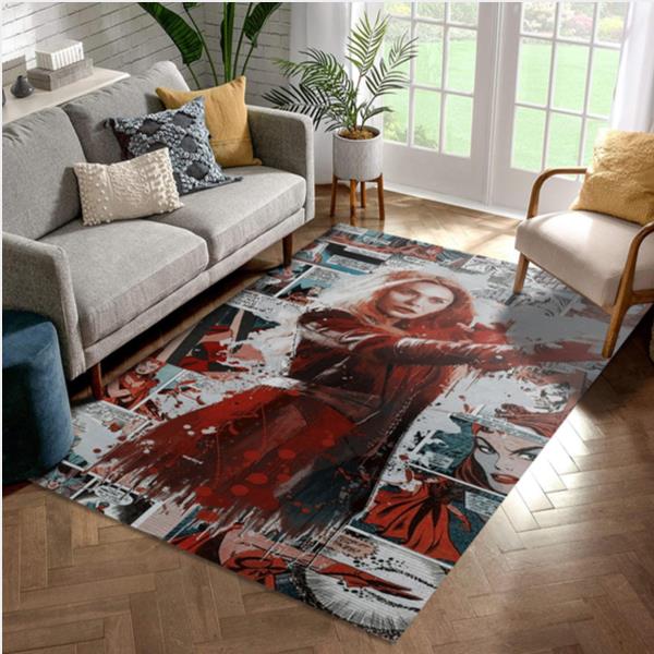 Scarlet Witch Wanda Maximoff Comic Area Rug For Christmas Living Room And Bedroom Rug   Home Decor Floor Decor