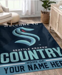 Seattle Kraken Personal NHL Area Rug Carpet Sport Living Room Rug