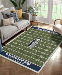 Seattle Seahawks Area Rug Home Field Football Floor Decor Area Rug Rugs For Living Room