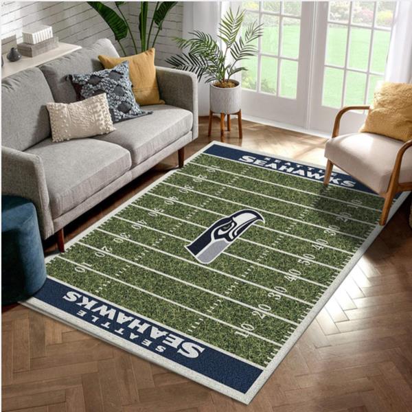 Seattle Seahawks Area Rug Home Field Football Floor Decor Area Rug Rugs For Living Room