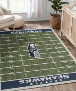 Seattle Seahawks Area Rug Home Field Football Floor Decor Area Rug Rugs For Living Room