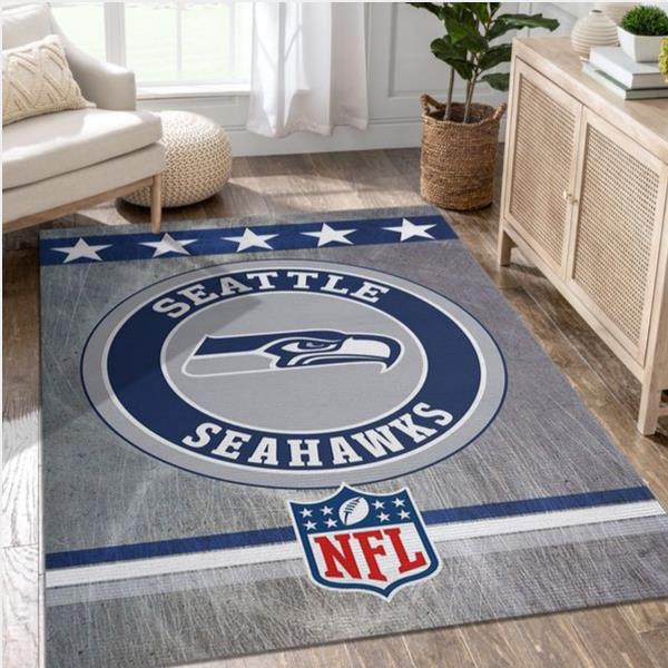 Seattle Seahawks Circle Nfl Rug Bedroom Rug Us Gift Decor