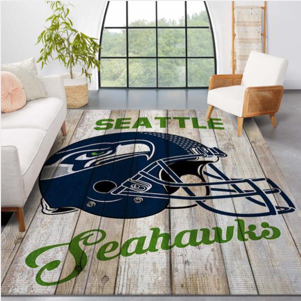 Seattle Seahawks NFL Area Rug Bedroom Rug Christmas Gift US Decor