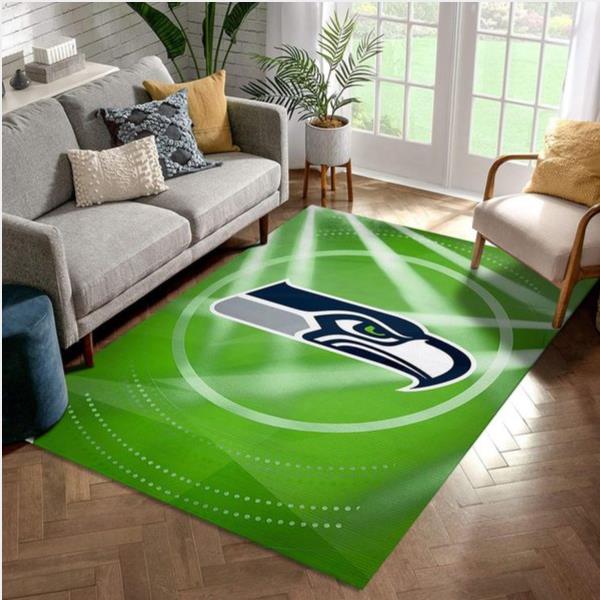 Seattle Seahawks NFL Area Rug For Christmas Living Room Rug Home Decor Floor Decor