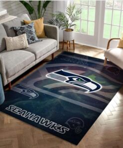 Seattle Seahawks NFL Logo Area Rug For Gift Bedroom Rug US Gift Decor