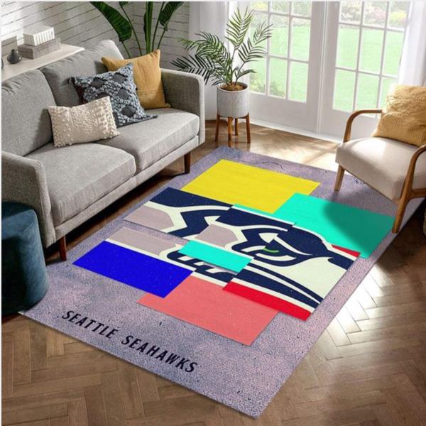 Seattle Seahawks NFL Rug Bedroom Rug Home Decor Floor Decor