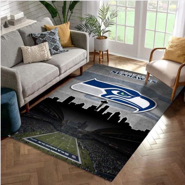 Seattle Seahawks NFL Rug Living Room Rug Christmas Gift US Decor