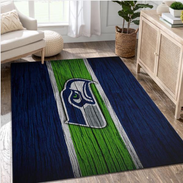 Seattle Seahawks NFL Rug Room Carpet Sport Custom Area Floor Home Decor Area Rug Rugs For Living Room