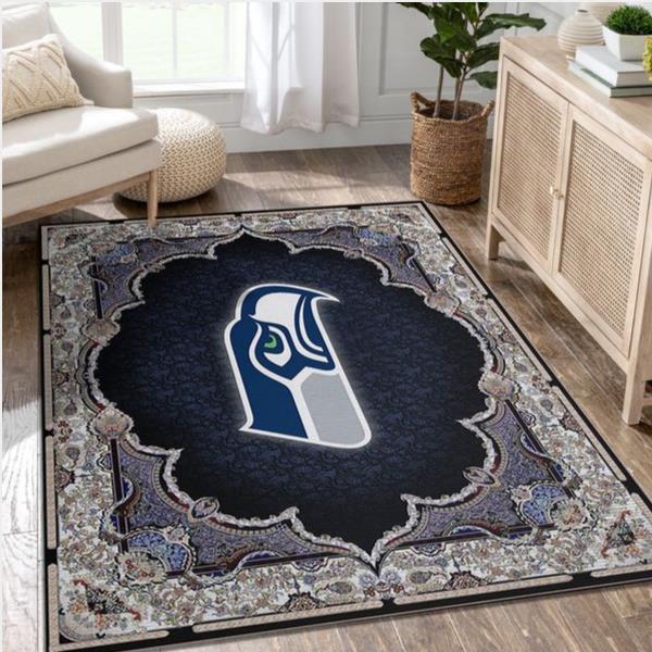 Seattle Seahawks Nfl Rug Room Carpet Sport Custom Area Floor Home Decor V1