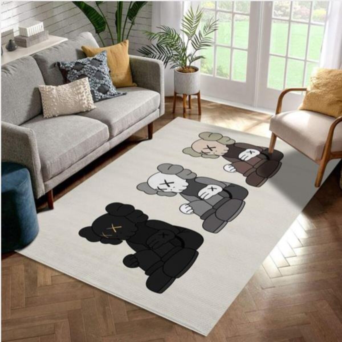 Lv And Supreme Rug Area Rug Floor Decor - Peto Rugs