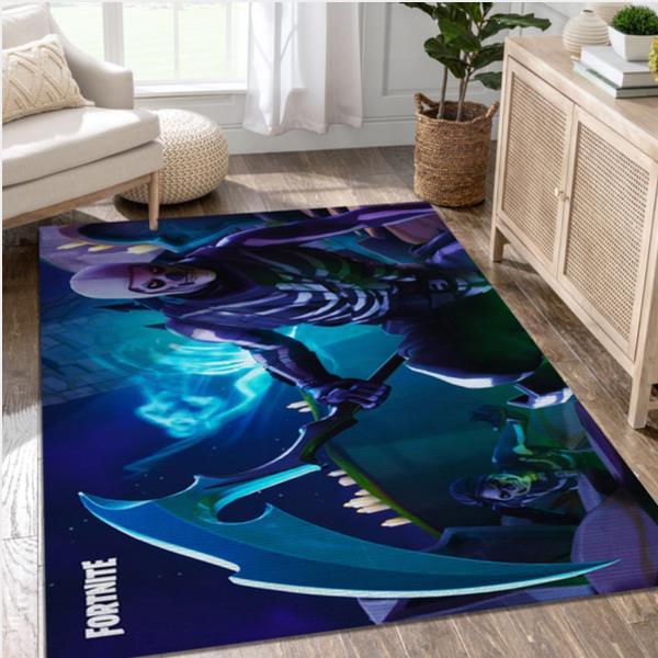 Skull Squad Game Area Rug Carpet Living Room Rug