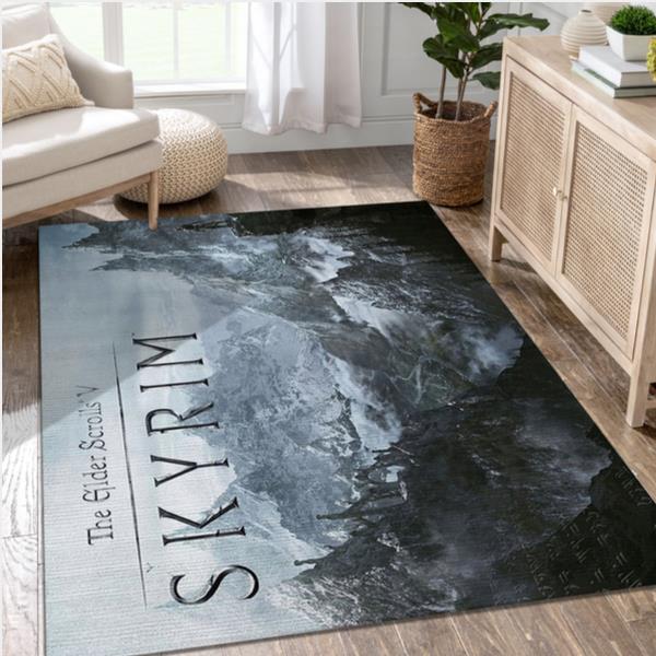 Skyrim Video Game Area Rug Area Living Room Rug