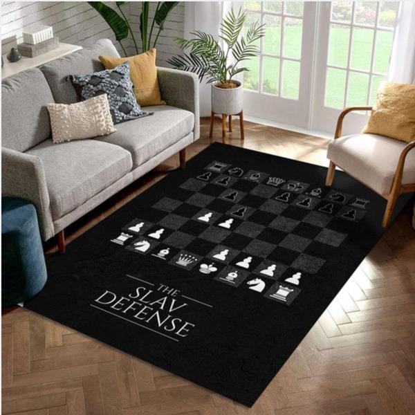 Slav Defense Chess Rug Bedroom Rug Home US Decor