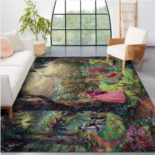 Sleeping Beauty Christmas Gift Rug Living Room Rug Home Decor Floor Decor