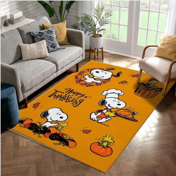 Snoopy Halloween Cartoon Movies Area Rugs Living Room Carpet Floor Decor The US Decor