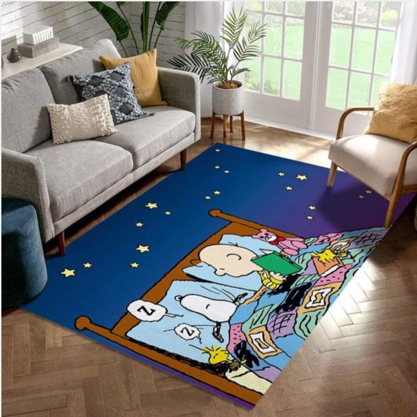 Snoopy Sleep Rug Living Room Rug Family Gift Us Decor