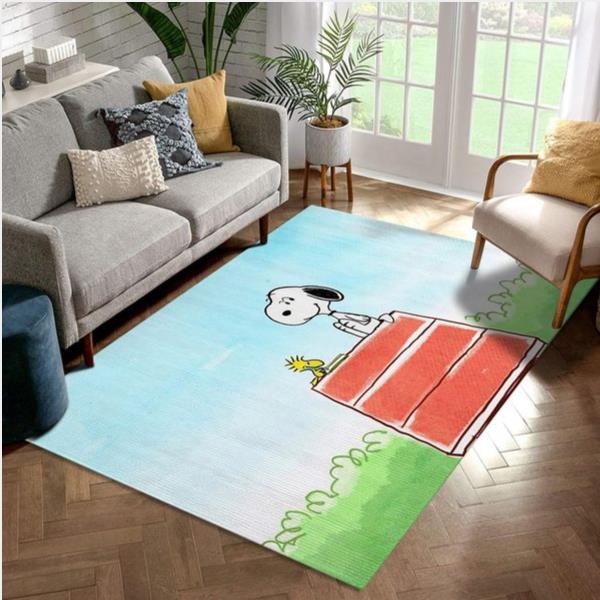 Snoopy Ver 4 Rug Living Room Rug Home Decor Floor Decor