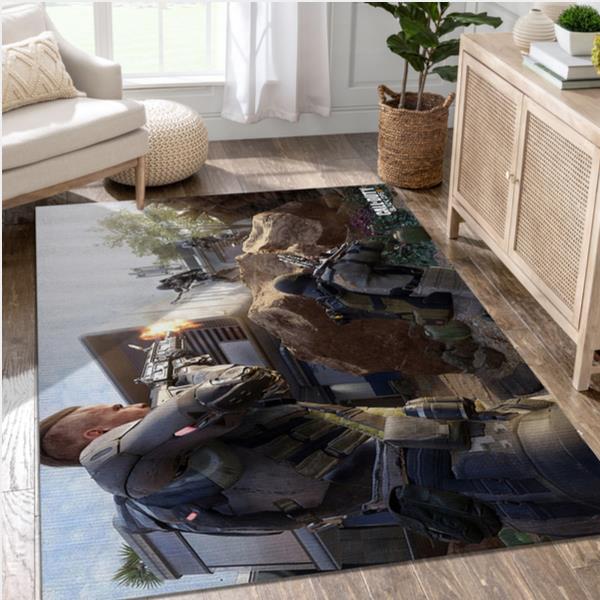 Soldier Gaming Area Rug Bedroom Rug