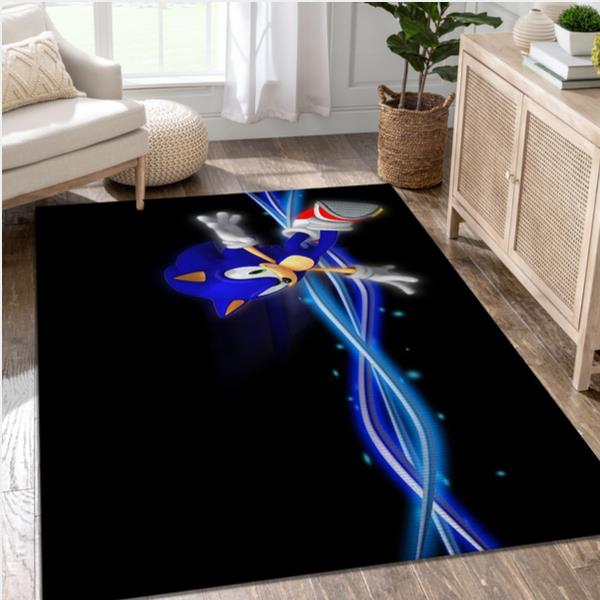 Sonic Unleashed Video Game Area Rug Area Living Room Rug