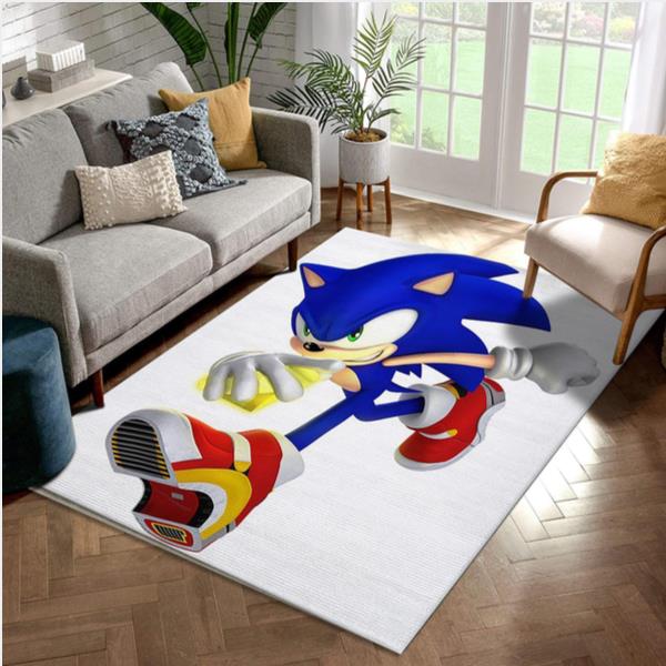 Sonic With Them Soap Shoes Area Rug Living Room Rug Home Decor