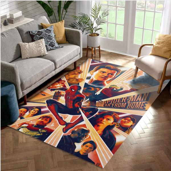 Spider Man Far From Home Ver2 Area Rug For Christmas Bedroom Rug   Home US Decor