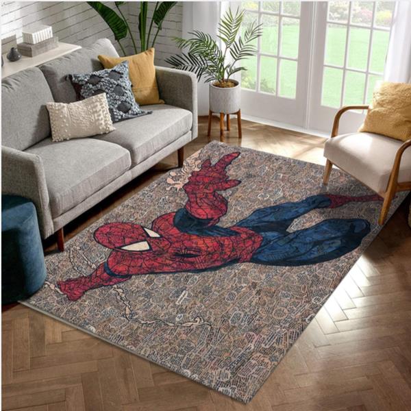 Spiderman Comic Living Room Area Carpet Living Room Rugs The US Decor