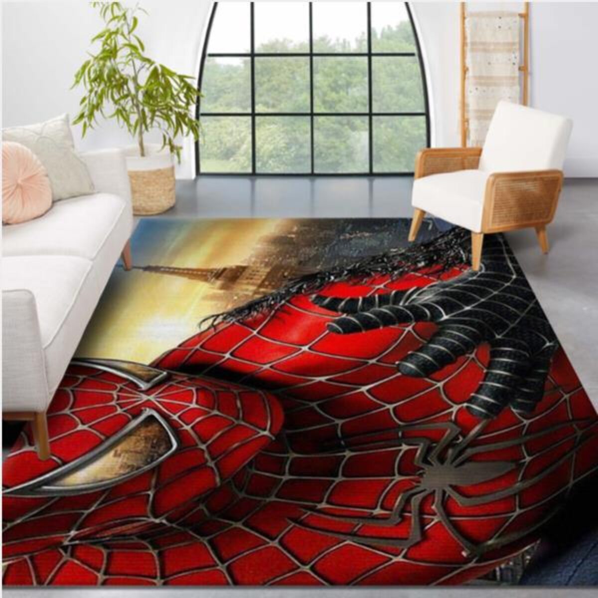 Spider-man Area Rugs Living Room Carpets Bedroom Quick Dry Floor Mats Home  Decor