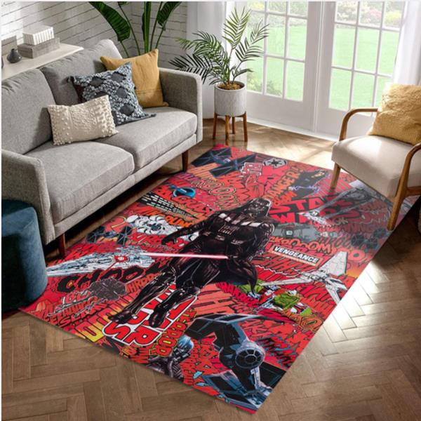 Star Wars Darth Red Rug Living Room And Bedroom Rug   Home Decor Floor Decor