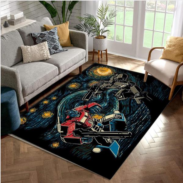 Starry Battle Starry Art Area Rug Kitchen Rug Family Gift US Decor