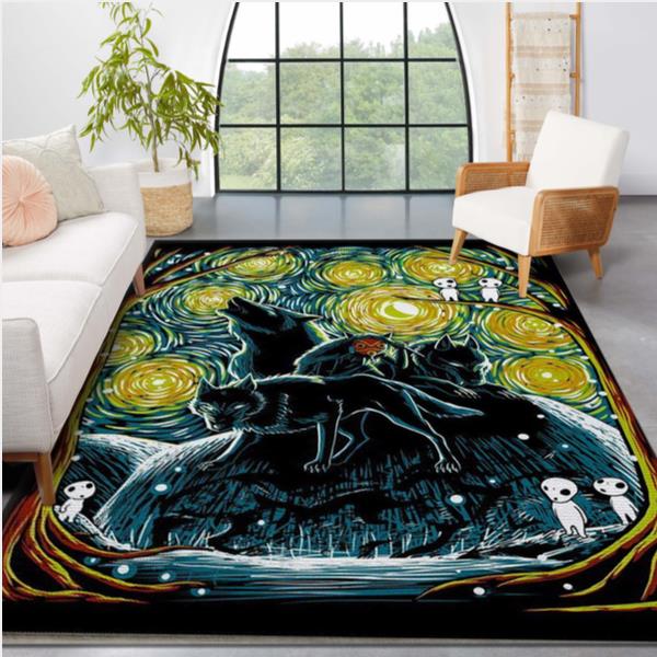 Starry Forest Area Rug For Christmas Kitchen Rug Christmas Gift US