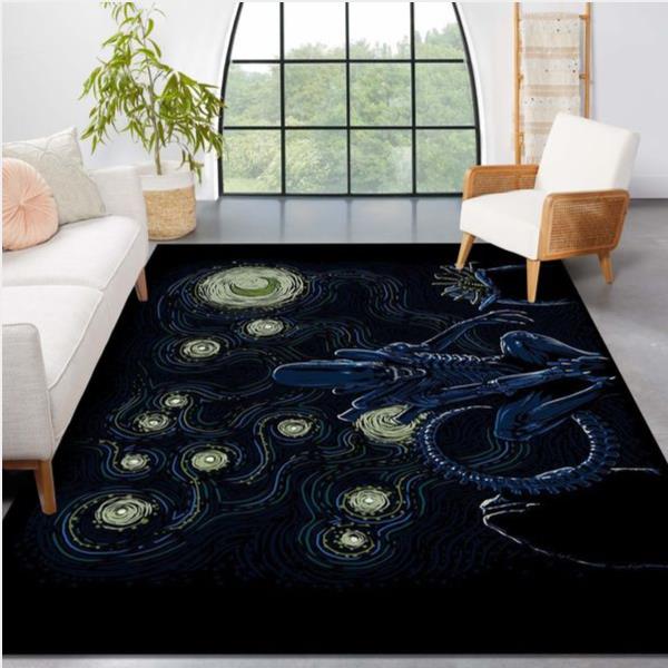 Starry Xenomorph Area Rug For Christmas Kitchen Rug Home Us Decor