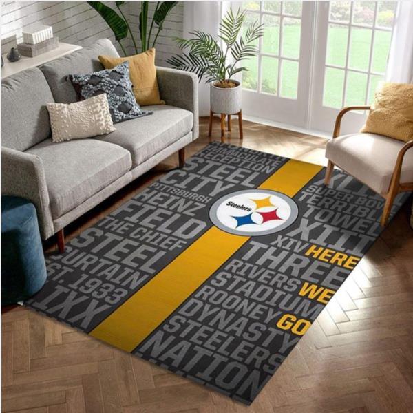 Steelers Nation Nfl Area Rug For Gift Living Room Rug US Gift Decor