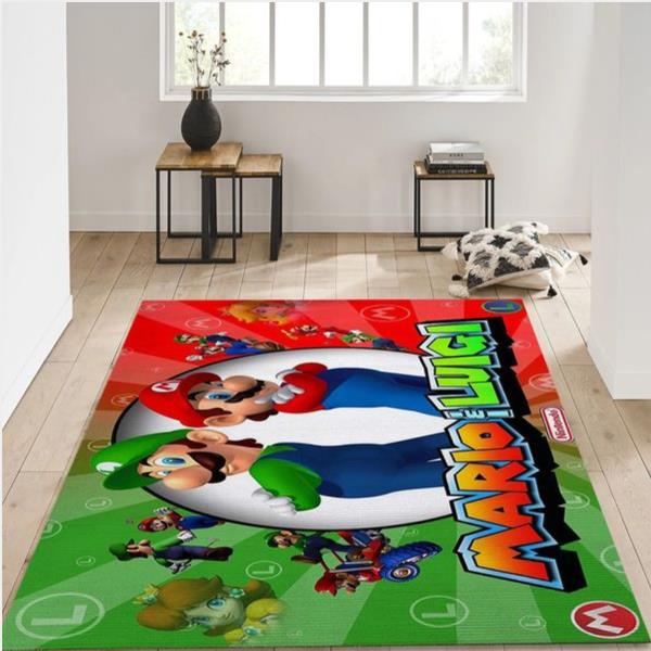 Super Mario Bros Area Rug - Living Room Carpet Christmas Gift Floor Decor The Us Decor