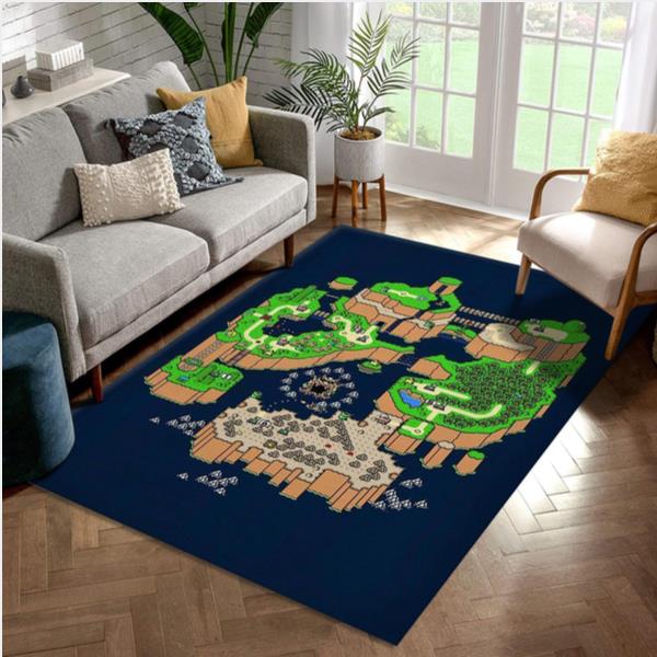 Super Mario World Map Christmas Gift Rug Bedroom Rug Home Decor Floor Decor