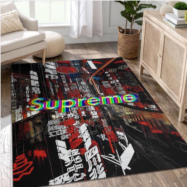 Supreme Fashion Rug Fashion Brand Rug Christmas Gift US Decor