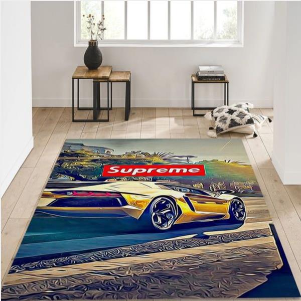 Supreme Lamborghini Area Rug Bedroom Rug Home Decor Floor Decor