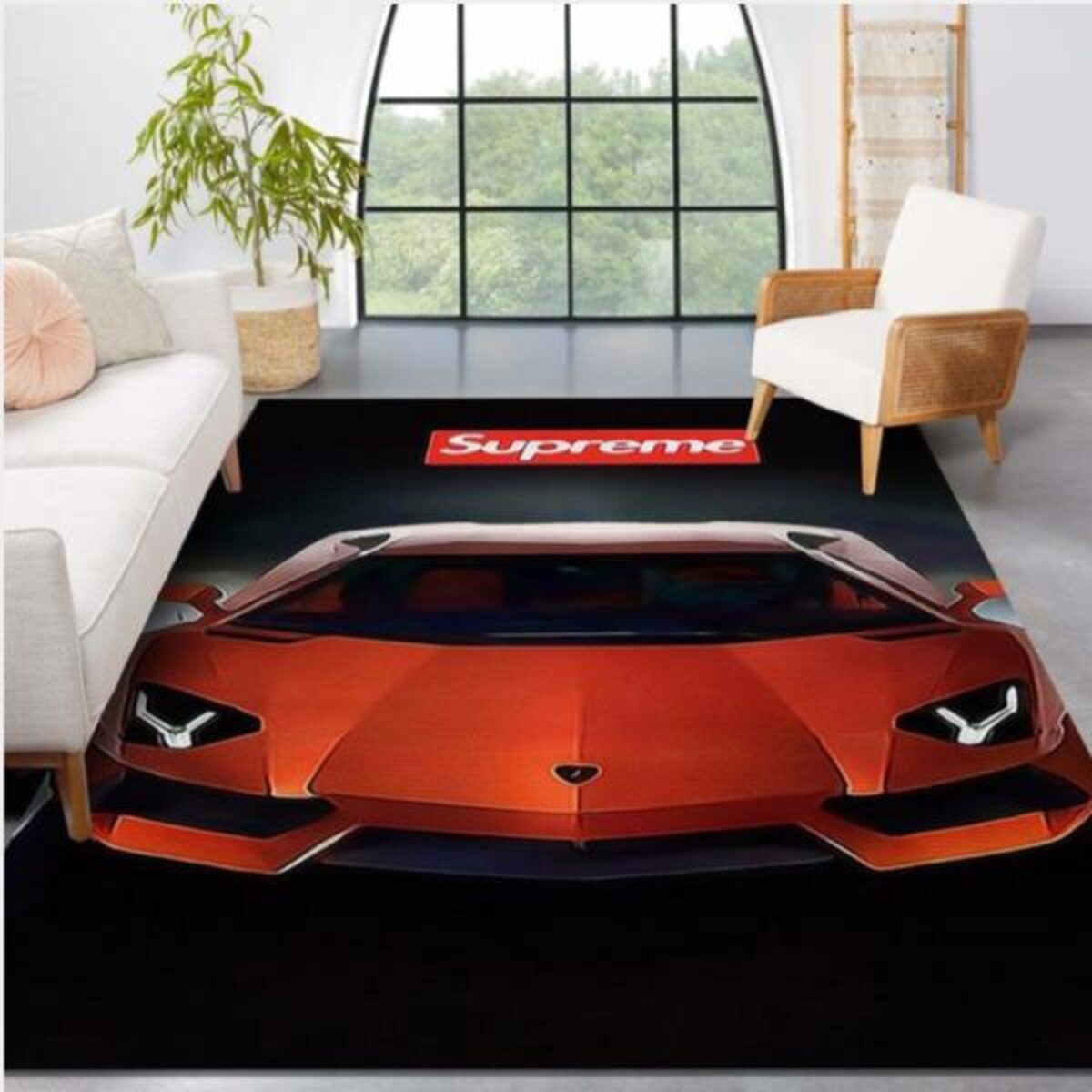 Supreme Lamborghini V3 Area Rug Bedroom Rug Home Us Decor - Peto Rugs