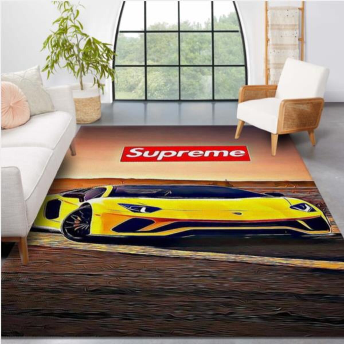 Lv And Supreme Rug Area Rug Floor Decor - Peto Rugs