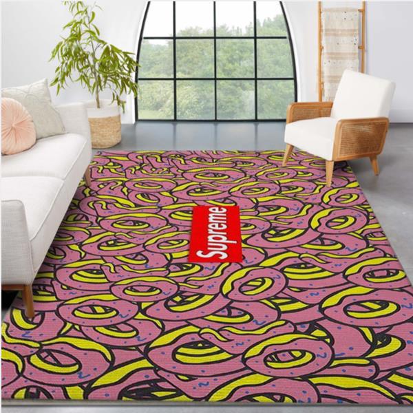 Supreme Logo Area Rugs LUXURY Living Room Carpet Brands Fashion Floor Decor The US Decor