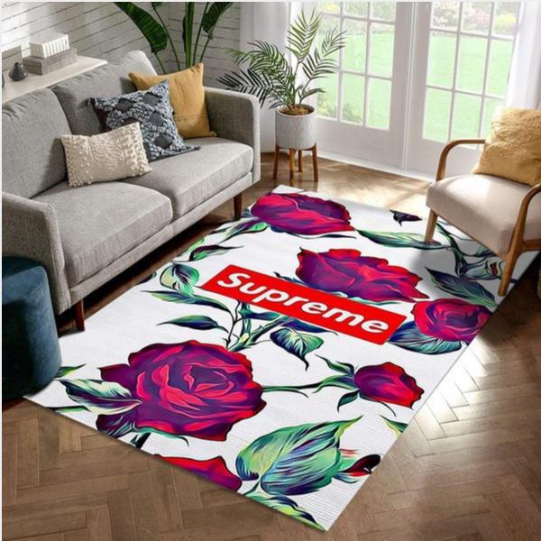 Supreme Rose V3 Area Rug For Gift Bedroom Rug Home Decor Floor Decor