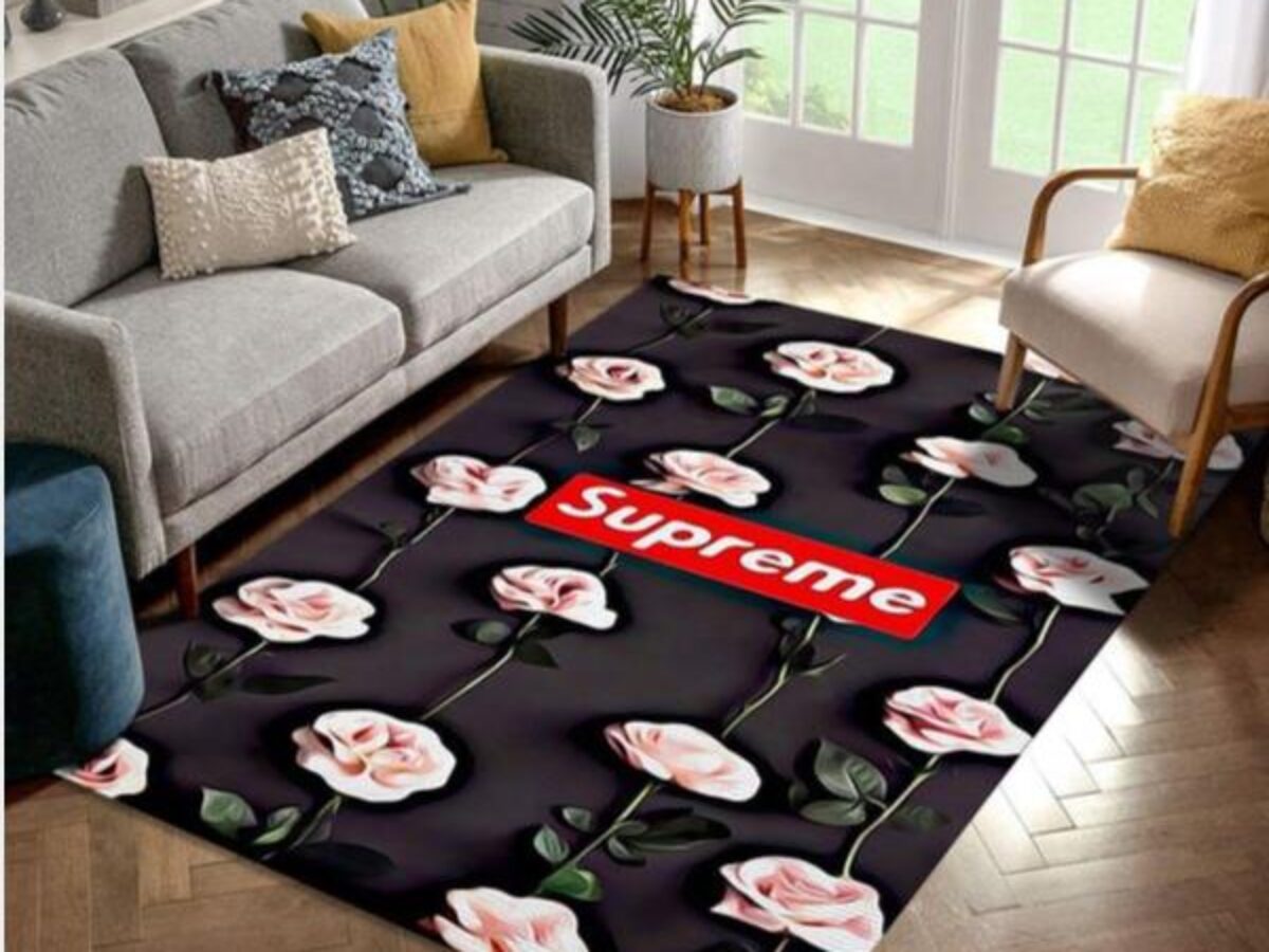 Lv And Supreme Rug Area Rug Floor Decor - Peto Rugs